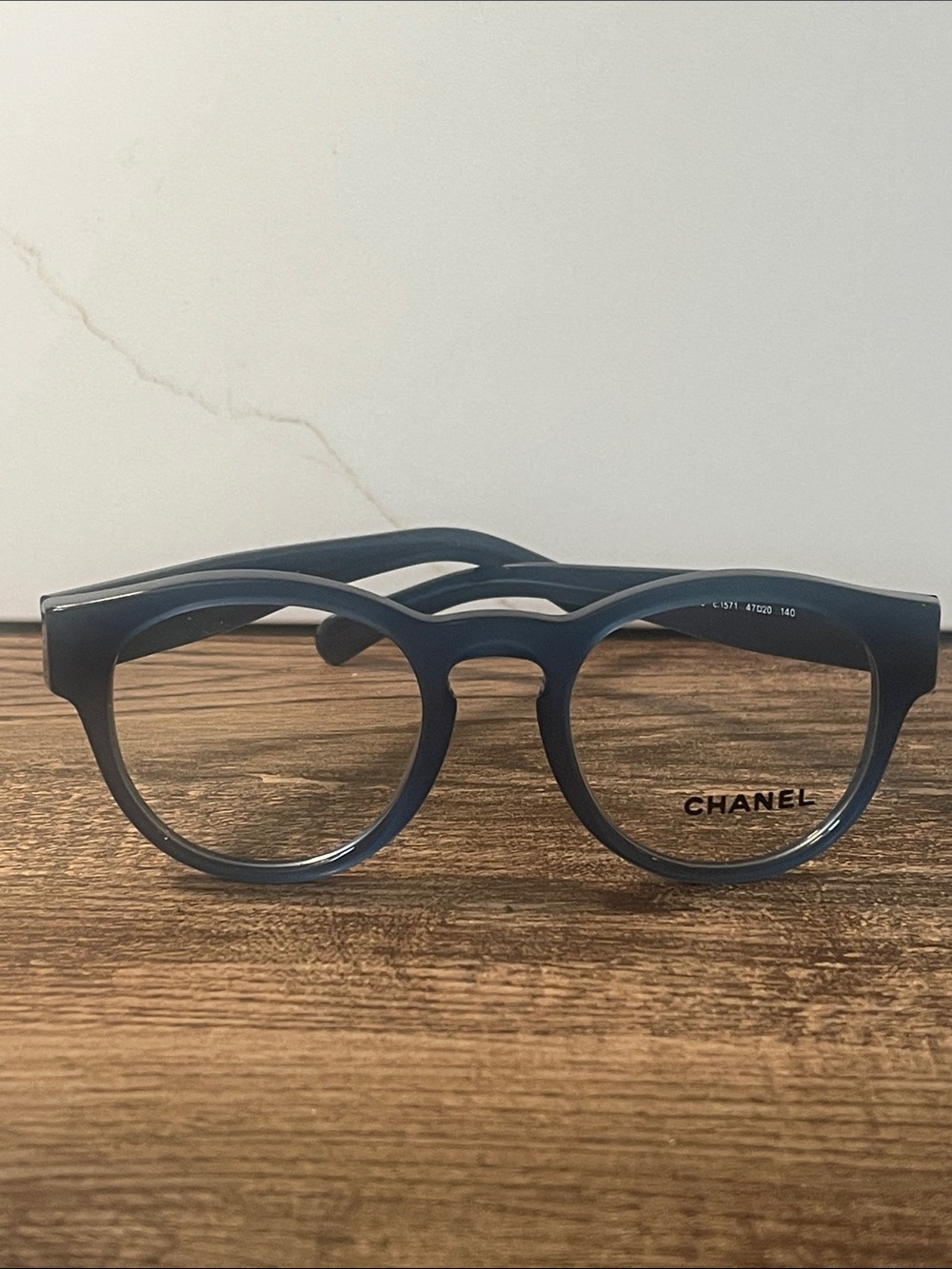 Authentic CHANEL Round blue Optical Frames 3346 c1571
